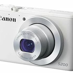 【中古】［非常に良い］Canon デジタルカメラ PowerShot S200(ホワイト) F値2.0 広角24mm 光学5倍ズーム PSS200(WH)