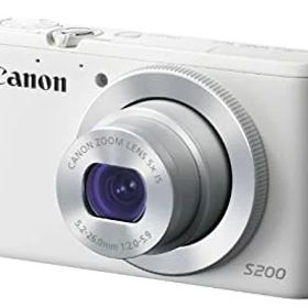 【中古】(非常に良い)Canon デジタルカメラ PowerShot S200(ホワイト) F値2.0 広角24mm 光学5倍ズーム PSS200(WH)