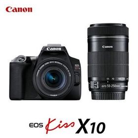 新品 Canon キャノン EOS Kiss X10 ダブルズームキット ブラック デジタル一眼レフカメラ