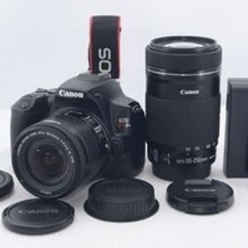 良品★ショット★S数4000回以下★Canon キャノン EOS Kiss X10 ダブルズームキット ブラック 2410万画素 デジタル一眼レフカメラ R5188