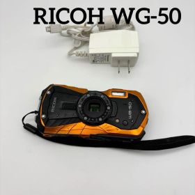 動作確認済 RICOH WG-50 ORANGE リコー 防水 デジタルカメラ
