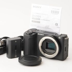 ソニー Sony VLOGCAM α alpha ZV-E10 II ボディ