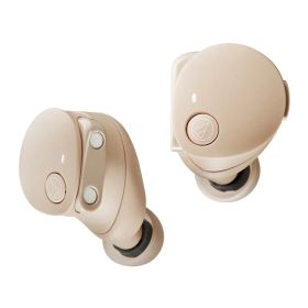 オーディオテクニカ ATH-CKS50TW2 BG(E) ワイヤレスイヤホン Bluetooth 5.3 ノイズキャンセリング 重低音 LE Audio対応 オリジナルステッカー付き マグネティックスイッチ機能 最大約65時間再生 IP55 防水防塵 マルチポイント対応 置き忘れアラート ヒアスルー 低遅延モード