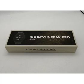【未使用】SUUNTO SUUNTO 9 PEAK PRO SS050807000 All Black【広島本通】保証期間3ヶ月
