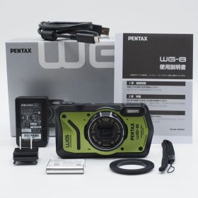 ショット数わずか5回 PENTAX ペンタックス WG-8 グリーン 新品同様品 #3051