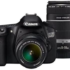 【中古】「非常に良い」Canon デジタル一眼レフカメラ EOS 60D ダブルズームキット EF-S18-55ｍｍ/EF-S55-250ｍｍ付属 EOS60D-WKIT