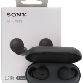 【SONY】ソニー『ワイヤレスノイズキャンセリングステレオヘッドセット / ブラック』WF-C700N(B) 2023年4月発売 音響機器 1週間保証【中古】
