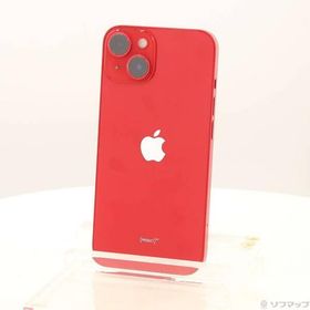 〔中古〕Apple(アップル) iPhone14 128GB プロダクトレッド MPV93J／A SIMフリー〔198-ud〕