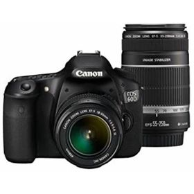 Canon デジタル一眼レフカメラ EOS 60D ダブルズームキット EF-S18-55ｍｍ/EF-S55-250ｍｍ付属 EOS60D-WKIT(デジタル一眼)