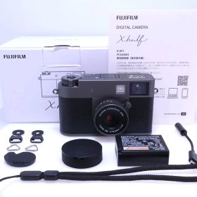 【3,100回 ほぼ新品】FUJIFILM X-half チャコールシルバー F X-HF1-CS JP 二言語対応 コンパクトデジタルカメラ