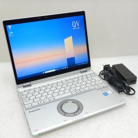 【中古】Panasonic Let's note CF-QV1RFAVS 第11世代 Core i5 1145G7 メモリ16GB SSD256GB 12インチ WQXGA+ タッチパネル Windows11 Pro LTE 2in1 ノートパソコン 004