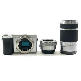 ソニー SONY α6400 ダブルズームレンズキット ILCE-6400Y シルバー デジタル ミラーレス 一眼カメラ 中古