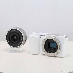〔中古〕SONY(ソニー) 〔展示品〕 VLOGCAM ZV-E10L パワーズームレンズキット ホワイト〔198-ud〕