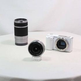 〔中古〕SONY(ソニー) VLOGCAM ZV-E10Y ダブルズームレンズキット ホワイト〔258-ud〕