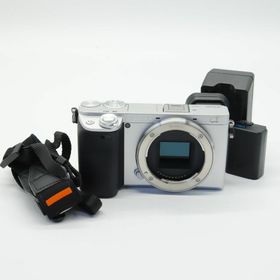 ソニー(SONY)の【シャッター回数455回!】■ほぼ新品■α6400 ボディ(レンズなし)シルバー(ミラーレス一眼)