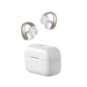 Anker Soundcore AeroClip（Bluetooth 5.4）【オープンイヤー型ワイヤレスイヤホン/イヤーカフ / IP55 防塵・防水規格 / 最大32時間再生 / マルチポイント接続】ホワイト&ゴールド [ホワイト&ゴールド]