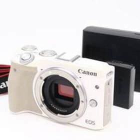 B- (並品) Canon キヤノン EOS M3 ホワイト ボディ 初期不良返品対応 33-286