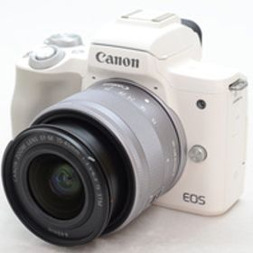 [中古]Canon EOS Kiss M ダブルズームキット ホワイト