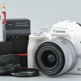 【中古】Canon キヤノン EOS Kiss M EF-M 15-45 IS STM レンズキット ホワイト