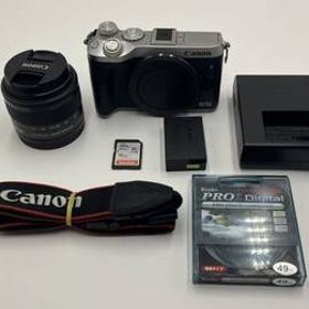 【返品保証・動作確認済】Canon EOS M6 + EF-M 15-45mm IS STM レンズキット