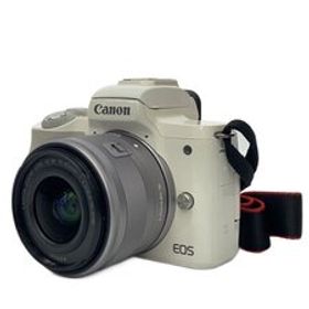 CANON◆デジタル一眼カメラ EOS Kiss M ダブルレンズキット [ホワイト]//