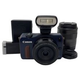 CANON◆デジタル一眼カメラ EOS M ダブルレンズキット [ベイブルー]