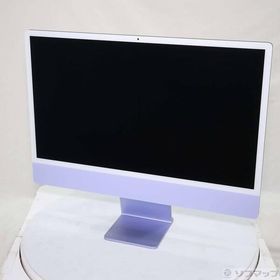 〔中古〕Apple(アップル) iMac 24-inch Mid-2021 Z130 Apple M1 8コアCPU_8コアGPU 8GB SSD256GB パープル 〔26.3 Tahoe〕〔198-ud〕