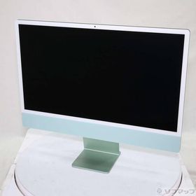 〔中古〕Apple(アップル) iMac 24-inch Mid-2021 MJV83J／A Apple M1 8コアCPU_7コアGPU 8GB SSD256GB グリーン 〔26.3 Tahoe〕〔377-ud〕