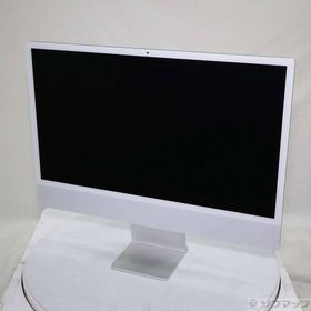 〔中古〕Apple(アップル) iMac 24-inch Mid-2021 MGPC3J／A Apple M1 8コアCPU_8コアGPU 8GB SSD256GB シルバー 〔26.3 Tahoe〕〔377-ud〕