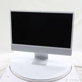 〔中古〕Apple(アップル) iMac 24-inch Mid-2021 MGPC3J／A Apple M1 8コアCPU_8コアGPU 8GB SSD256GB シルバー 〔26.3 Tahoe〕〔258-ud〕