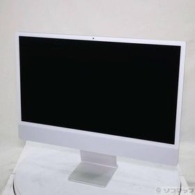 〔中古〕Apple(アップル) iMac 24-inch Mid-2021 MGPC3J／A Apple M1 8コアCPU_8コアGPU 8GB SSD256GB シルバー 〔12.7 Monterey〕〔344-ud〕
