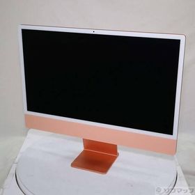 〔中古〕Apple(アップル) iMac 24-inch Mid-2021 Z132 Apple M1 8コアCPU_8コアGPU 8GB SSD256GB オレンジ 〔26.3 Tahoe〕〔262-ud〕