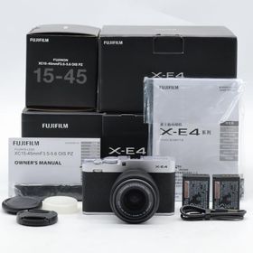 ショット数4073回 富士フイルム(FUJIFILM) ミラーレスデジタルカメラ FUJIFILM X-E4 レンズキット シルバー (XC15-45) F X-E4LK-1545-S #5040