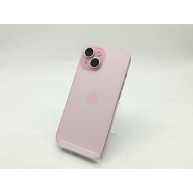 【中古】【赤ロム保証あり】Apple au 【SIMフリー】 iPhone 15 128GB ピンク MTMJ3J/A【広島】保証期間１ヶ月【ランクA】