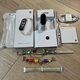 シャオミ(Xiaomi)のXiaomi Smart Band 8 美品 日本語 韓国OK/別途バント3個付(その他)