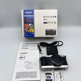 CAM34// OLYMPUS デジタルカメラ STYLUS SH-1 シルバー