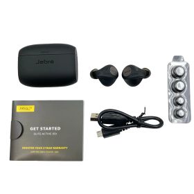 Jebra フルワイヤレスイヤホン Elite Active 65t Titanium Black ブラック ワイヤレス(左右分離) カナル型 Bluetooth対応【C464】