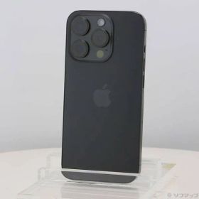 ソフマップ 〔中古品〕 iPhone15 Pro 128GB ブラックチタニウム MTU73J／A SIMフリー【258】