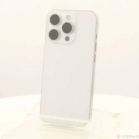 ソフマップ 〔中古品〕 iPhone15 Pro 128GB ホワイトチタニウム MTU83J／A SIMフリー【276】