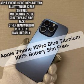 Apple iPhone 15 Pro Blue Titanium 128GB