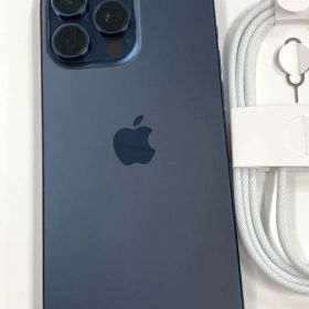 新品同様 電池100％SIMフリー iPhone15 Pro Max 512GB ブルーチタニウム