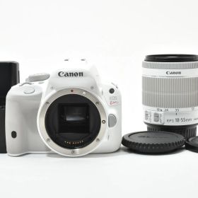 【返品保証】★美品★キヤノン Canon EOS Kiss X7 ホワイト レンズキット EF-S 18-55mm STM 《ショット数4,029回》★ L198#7277