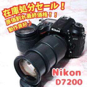 ✨️最終在庫処分✨Nikon D7200✨Wレンズ付 即購入OK 動作良好