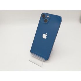 【中古】Apple docomo 【SIMフリー】 iPhone 13 512GB ブルー MLNT3J/A【アリオ倉敷】保証期間１ヶ月【ランクB】
