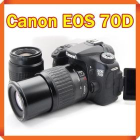 ✨ Canon EOS 70D 一眼レフ スマホ転送 望遠レンズセット キヤノン