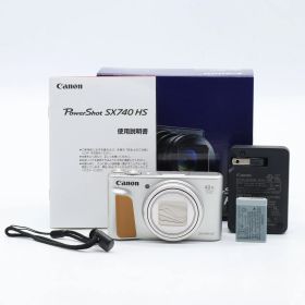 Canon PowerShot SX740 HS シルバー｜光学40倍ズーム コンパクトデジタルカメラ｜4K動画・Wi-Fi対応・旅行／運動会向け キヤノン【中古】
