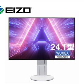 【最短即日発送】画面回転 EIZO 液晶モニター FlexScan EV2456-WT 24.1インチワイド IPS フルHD（1920x1200） 16:10 HDMI DVI DisplayPort D-Sub VGA VESAマウント PS4 switch スピーカー搭載 フリッカーフリー USB 送料無料 あす楽対応【中古】