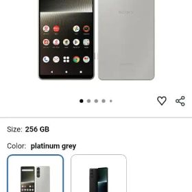 Sony Xperia 1 V 256GB プラチナグレー