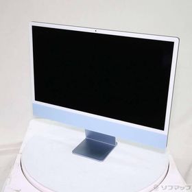 〔中古〕Apple(アップル) iMac 24-inch Late-2023 MQRR3J／A Apple M3 8コアCPU_10コアGPU 8GB SSD512GB ブルー 〔15.7 Sequoia〕〔198-ud〕