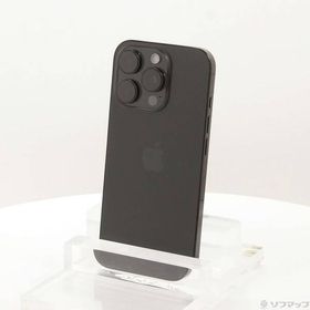 〔中古〕Apple(アップル) iPhone16 Pro 128GB ブラックチタニウム MYMV3J／A SIMフリー〔258-ud〕